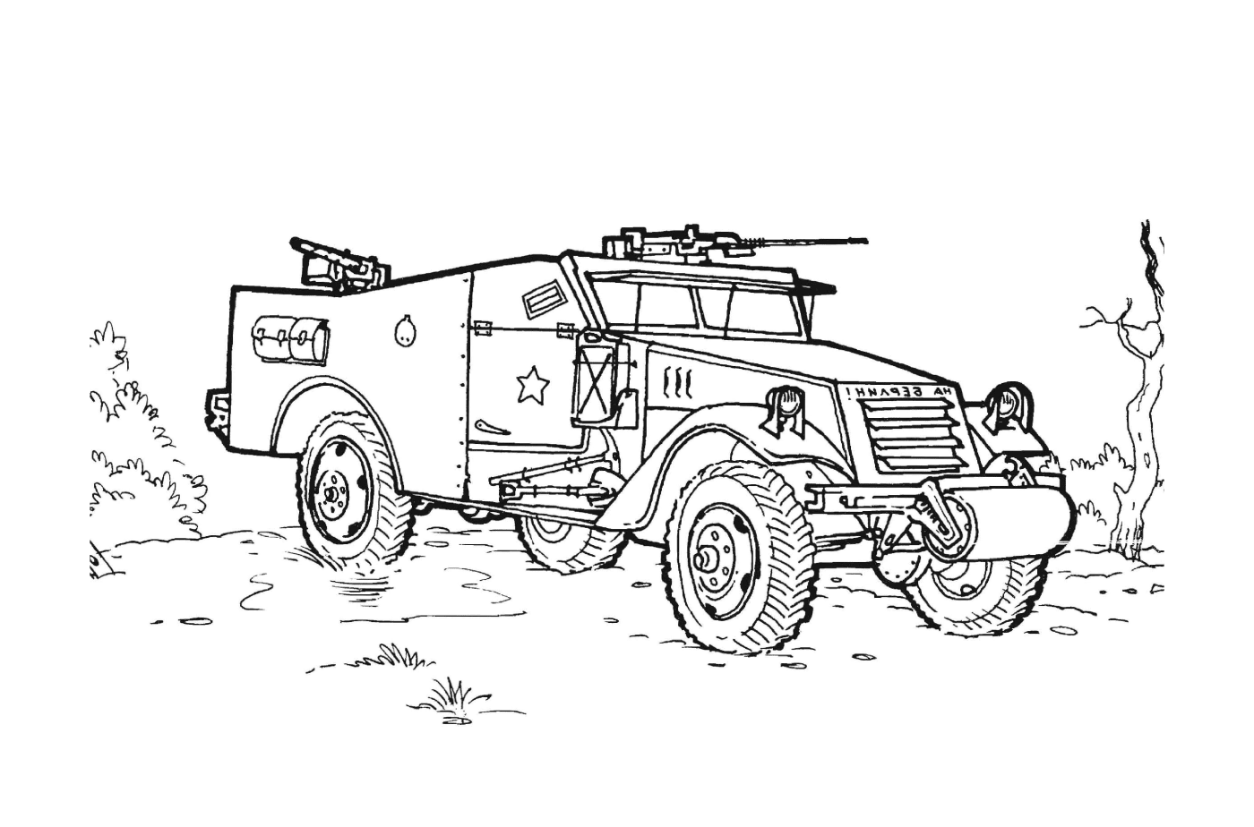  Armed military vehicle 