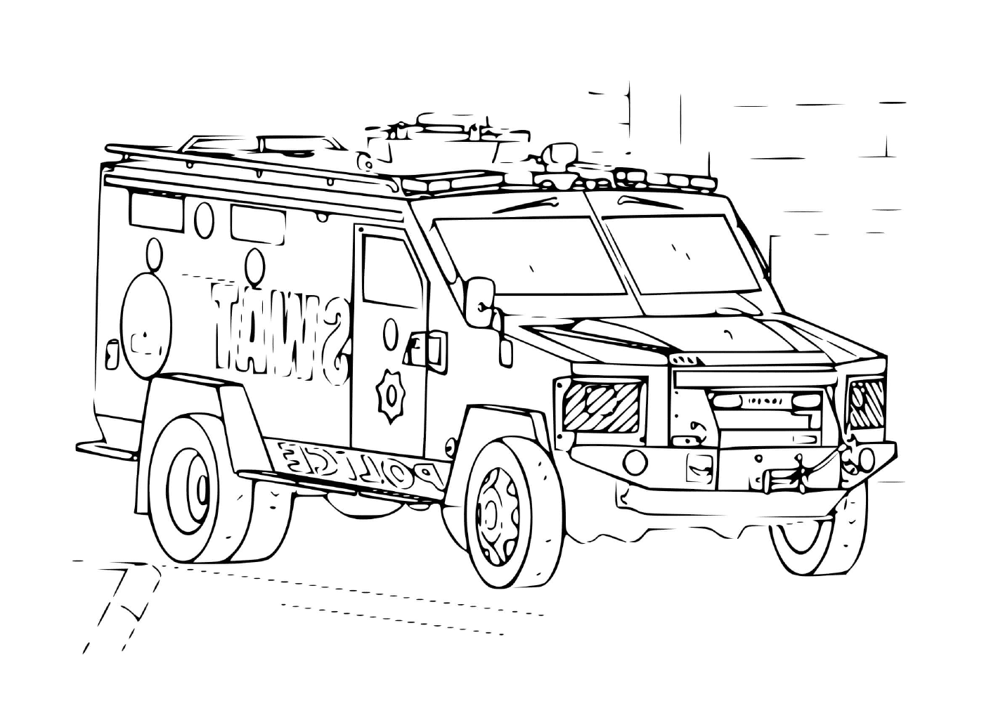  SWAT-Fahrzeug für die Intervention 