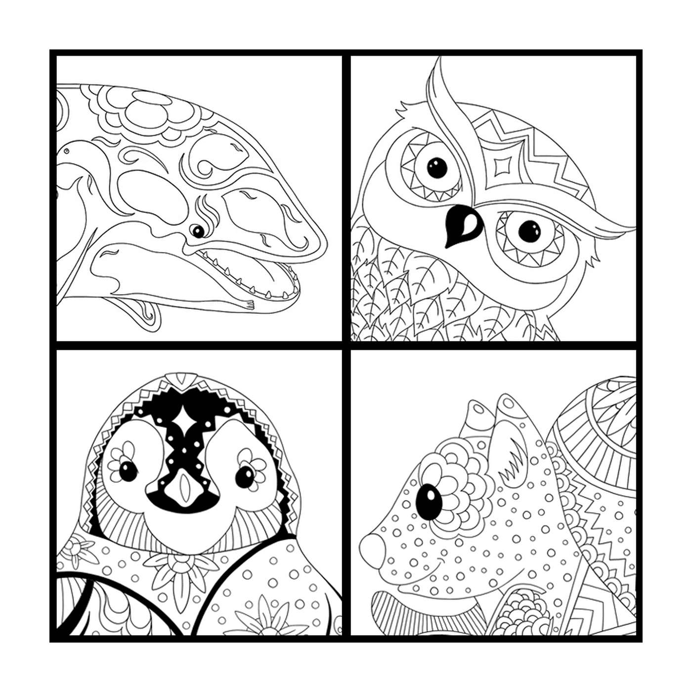  Various animals to color soon by Dinett 