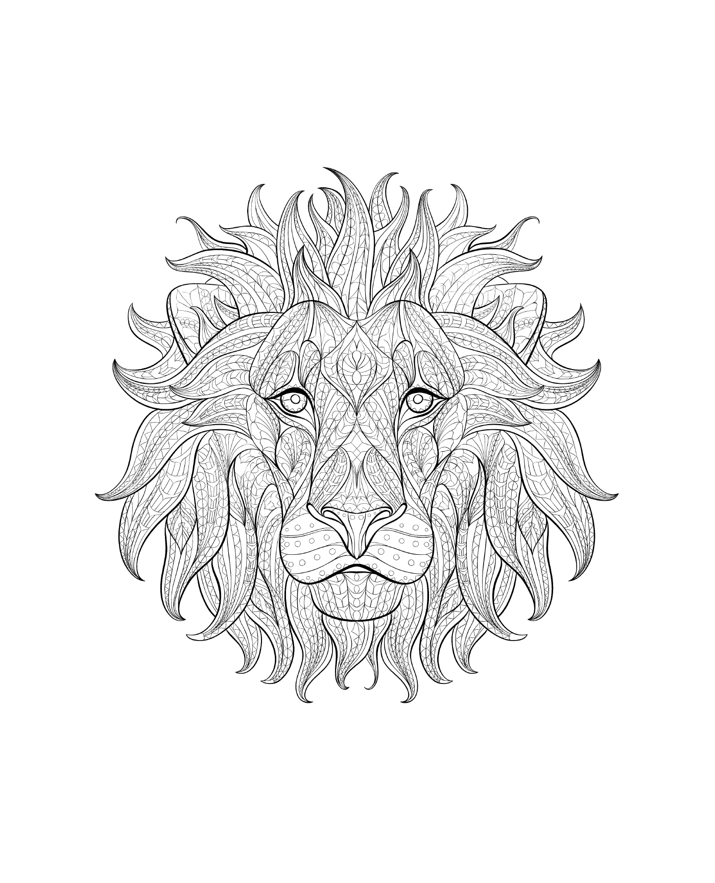  La cabeza de un león 