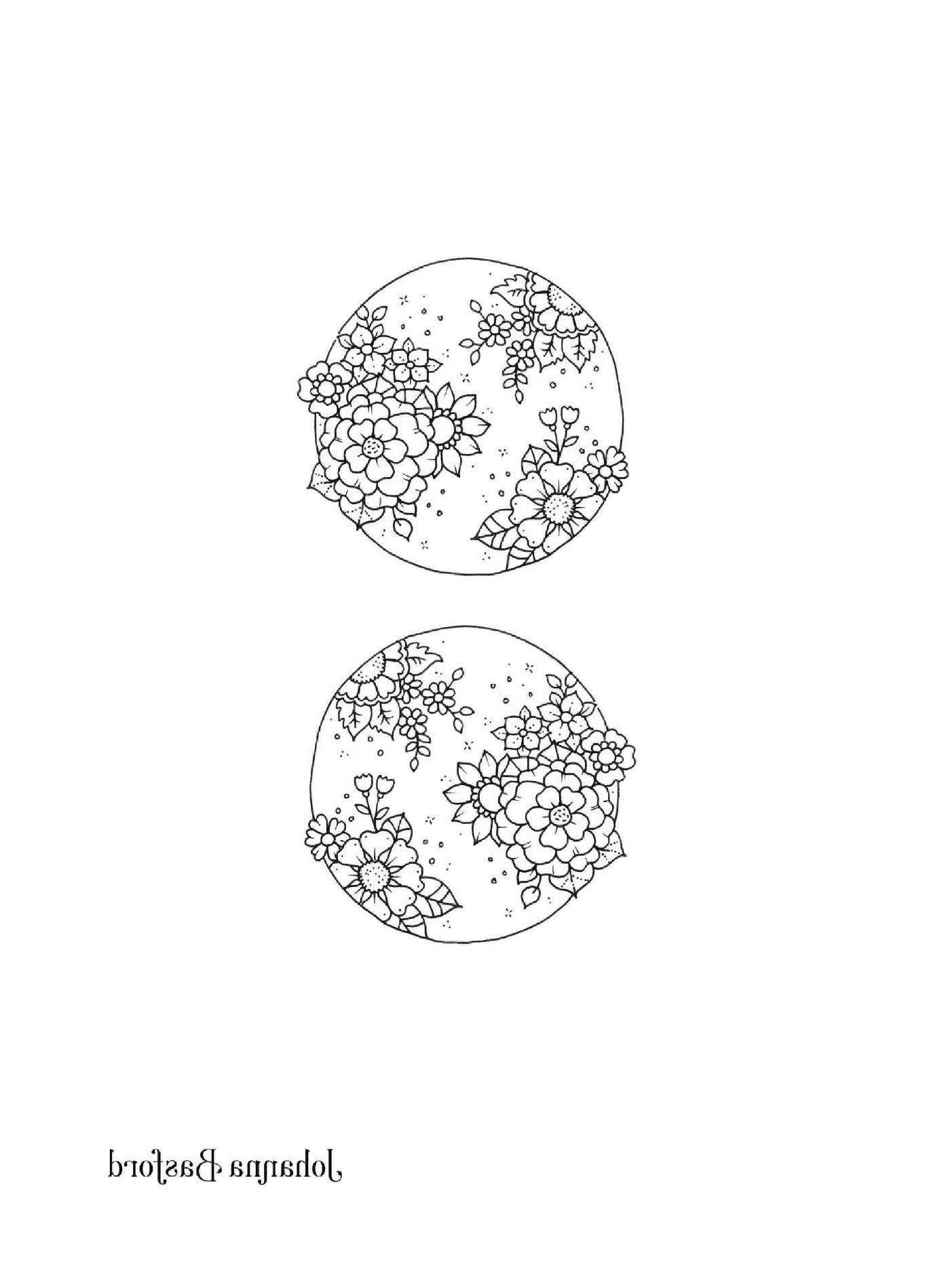  Due disegni in bianco e nero di un globo 