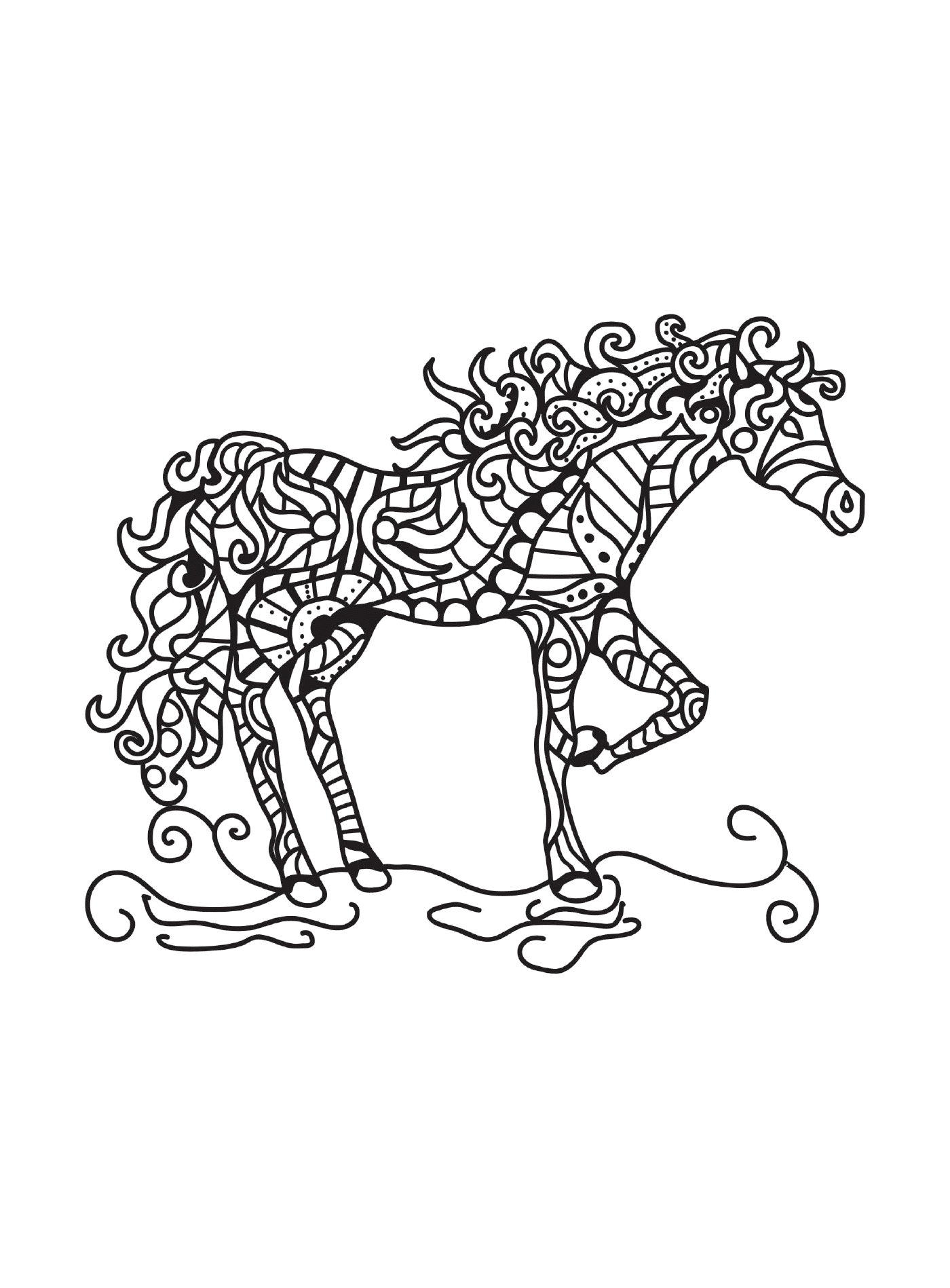  Un adulto de un caballo 