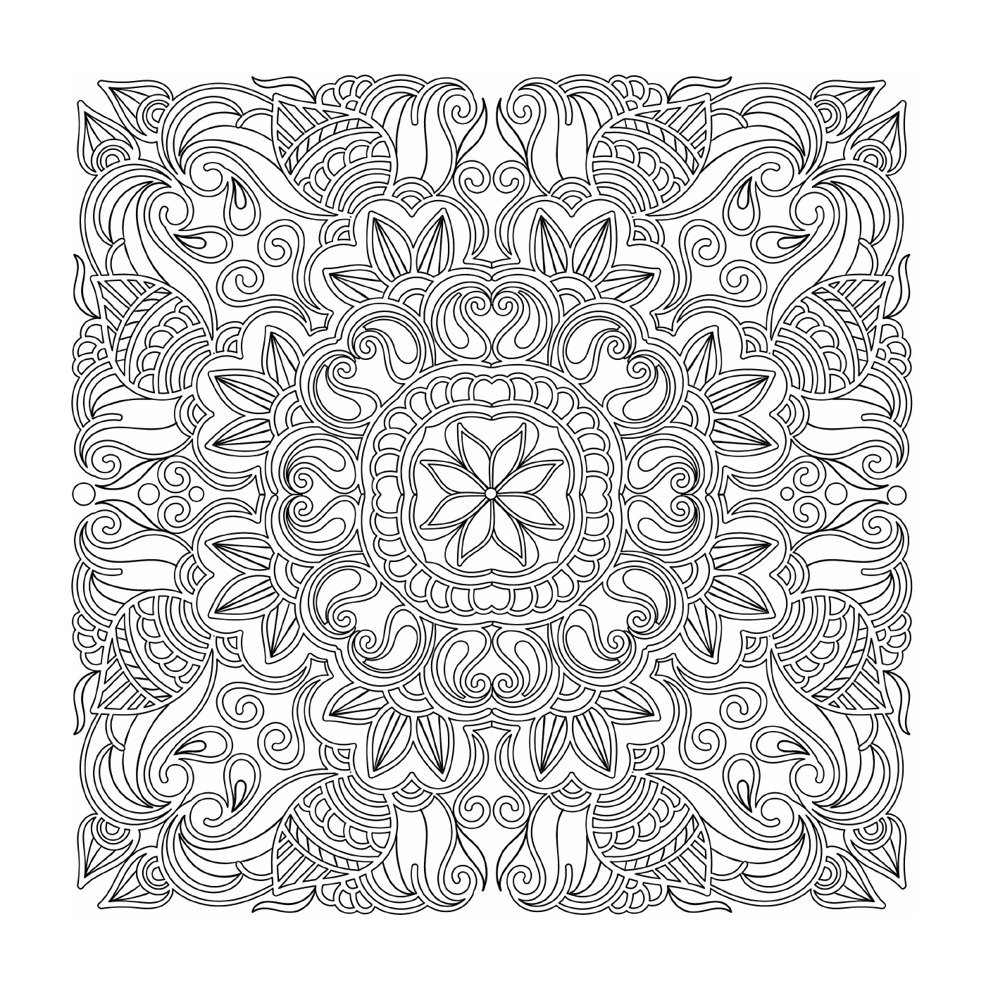  Mandala - complesso Doodle 