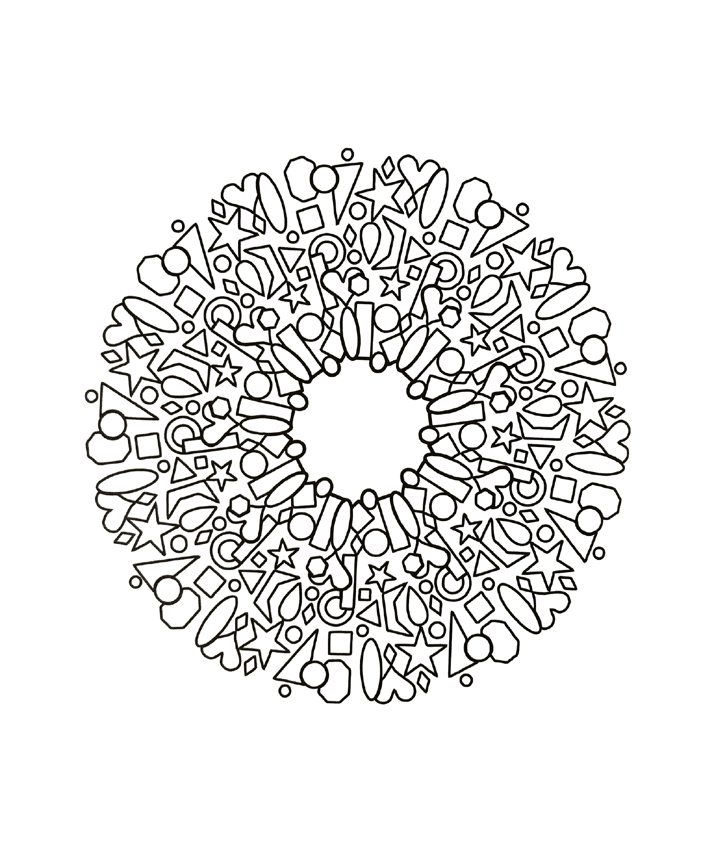  Kreisförmiges Modell verschiedener Formen 