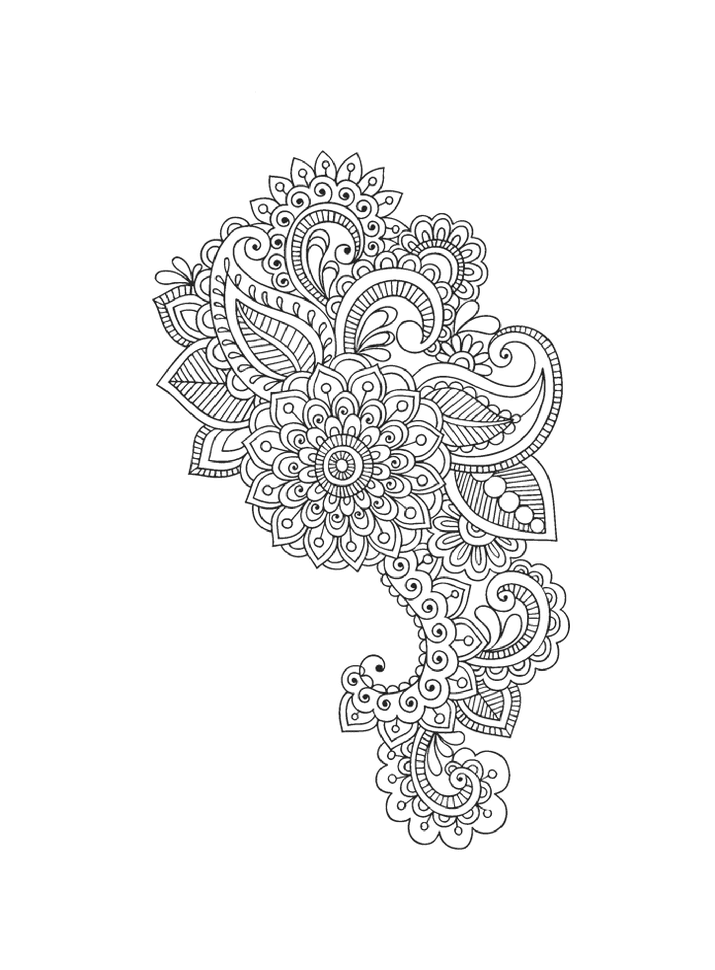  Un complejo patrón floral 