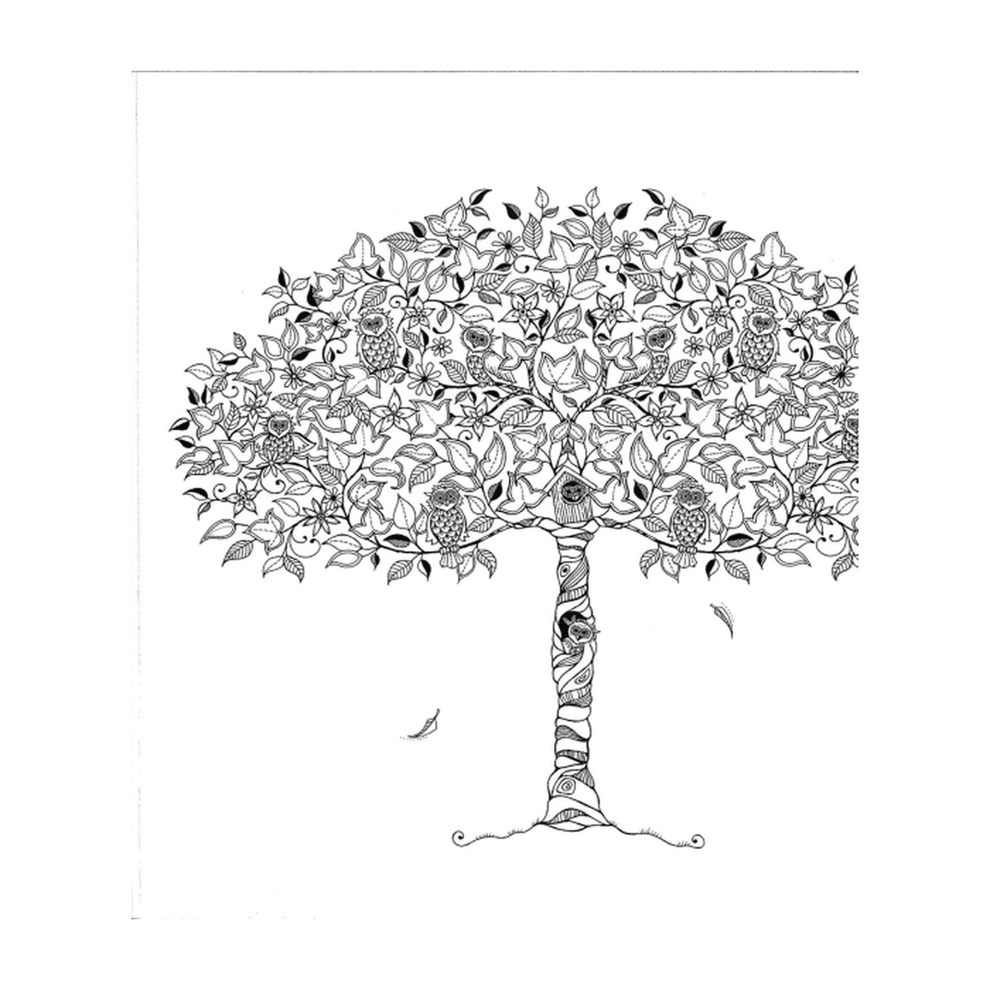  Un árbol de la vida para que los adultos impriman 