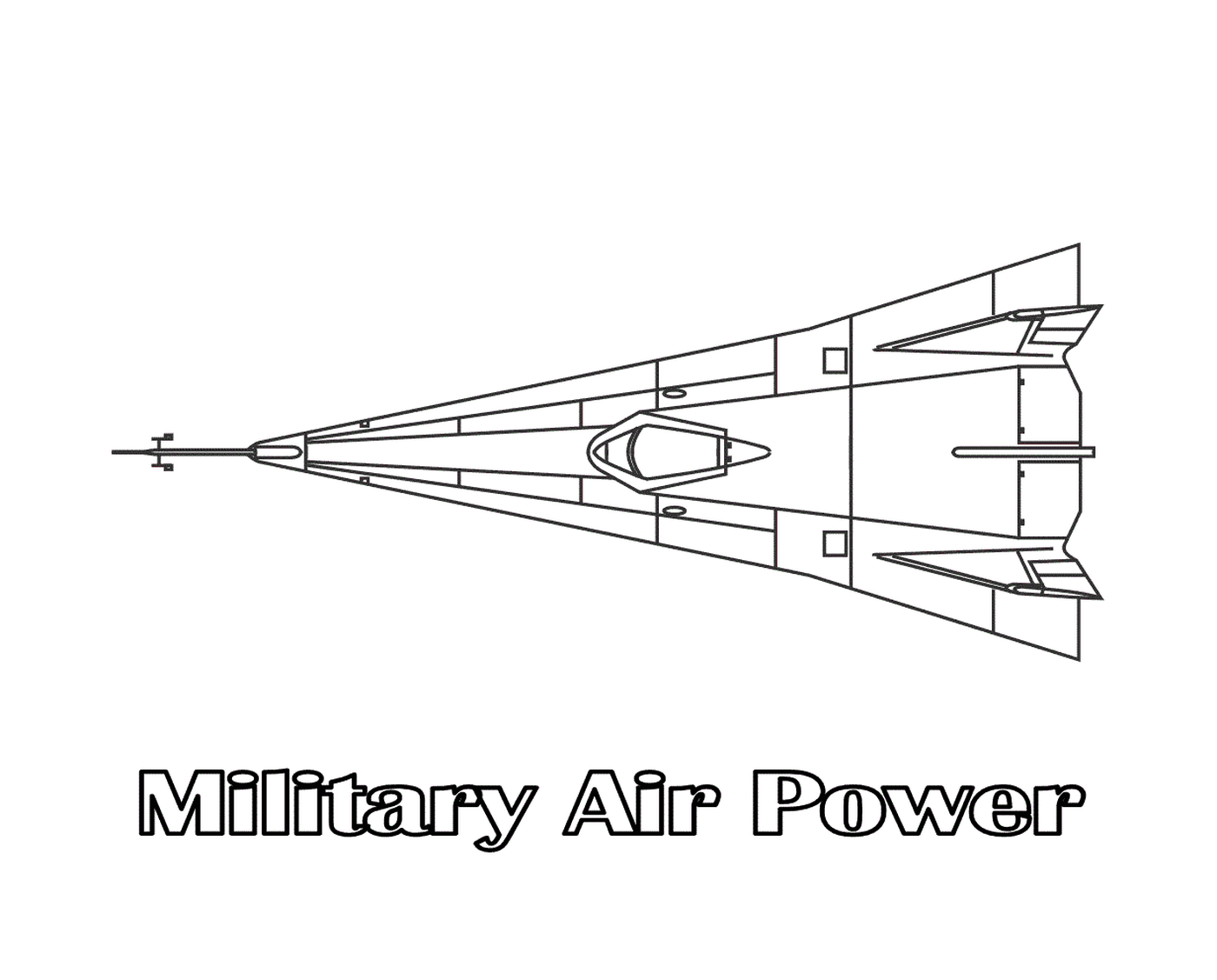  Un avión de aire militar 