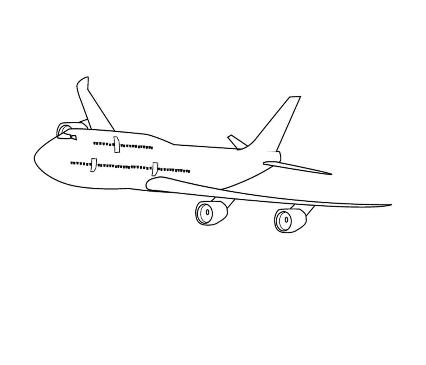  Ein Flugzeug, das gezeichnet wird 