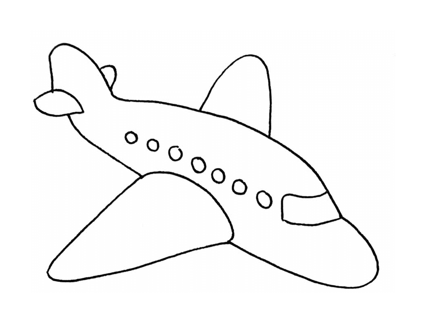  Ein Flugzeug, das gezeichnet wird 