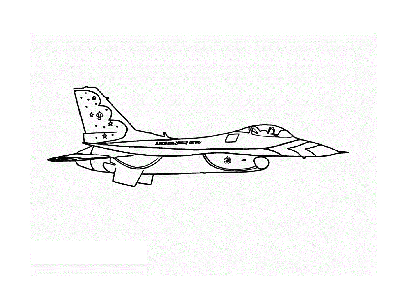  A fighter plane is drawn 