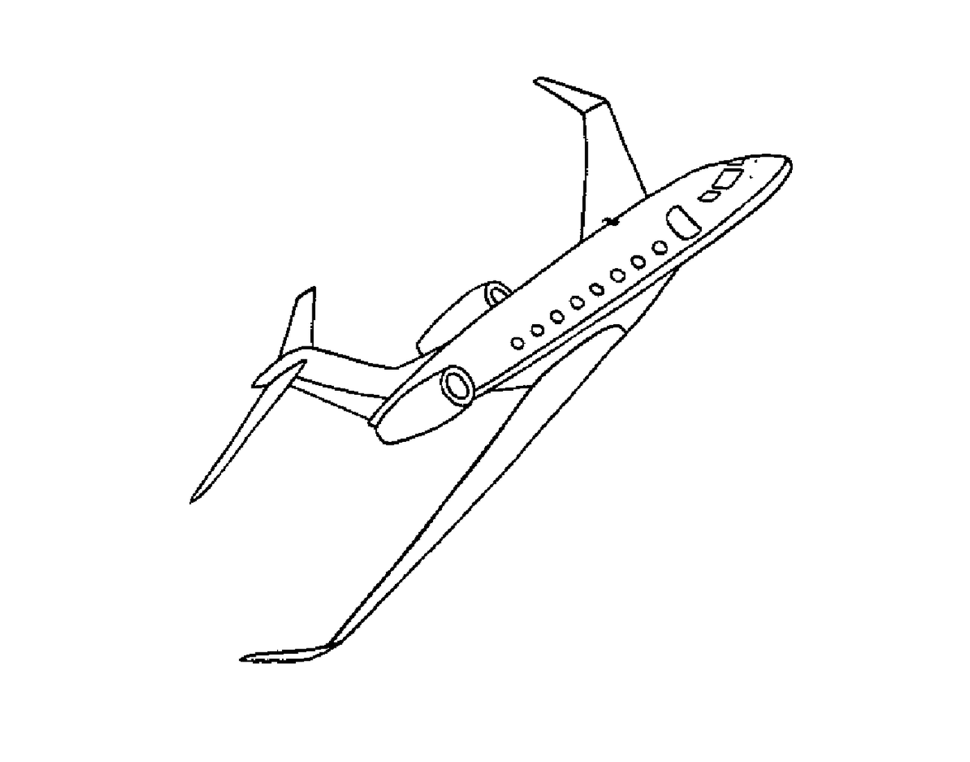  Ein fliegendes Flugzeug 