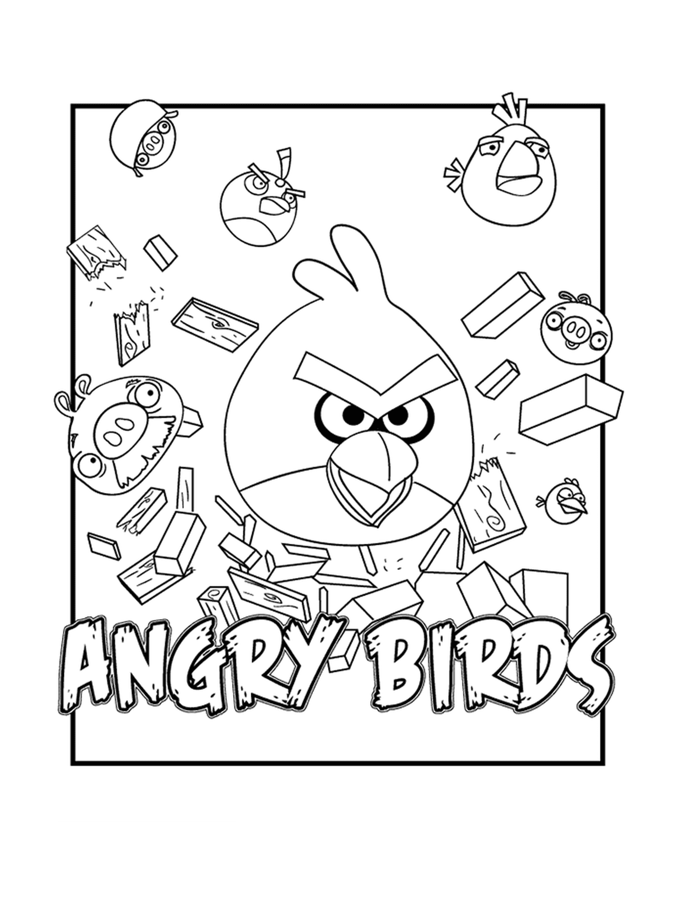 Ein Bild von Angry Birds, das alles bricht 