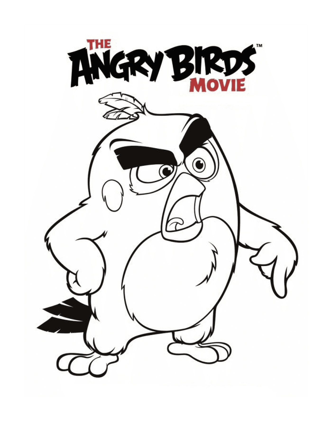  Angry Birds la película - Rojo enojado 