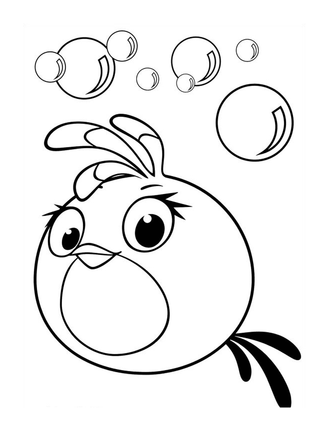  Angry Birds Stella fa delle bolle 