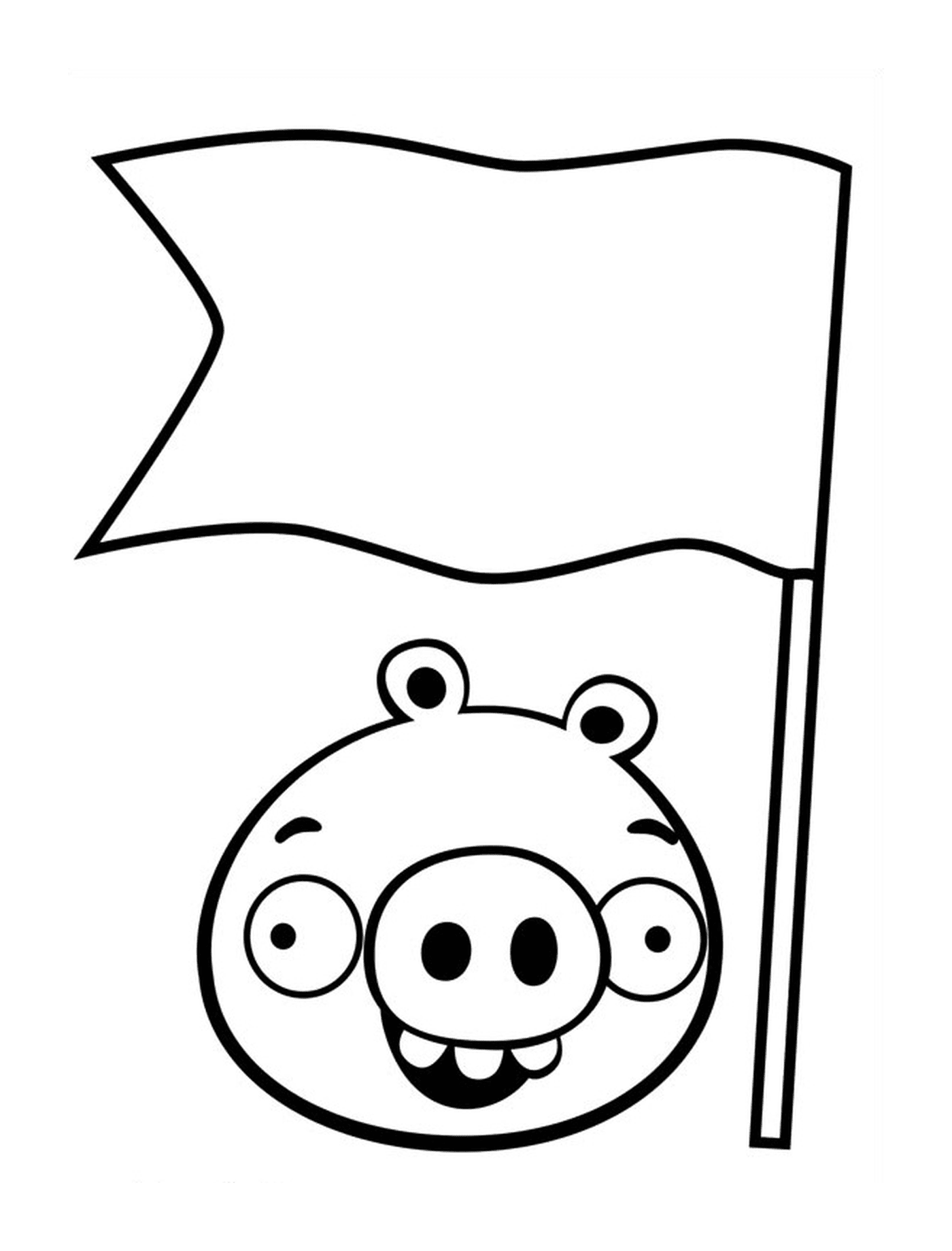  Bandera de cerdo Angry Birds 