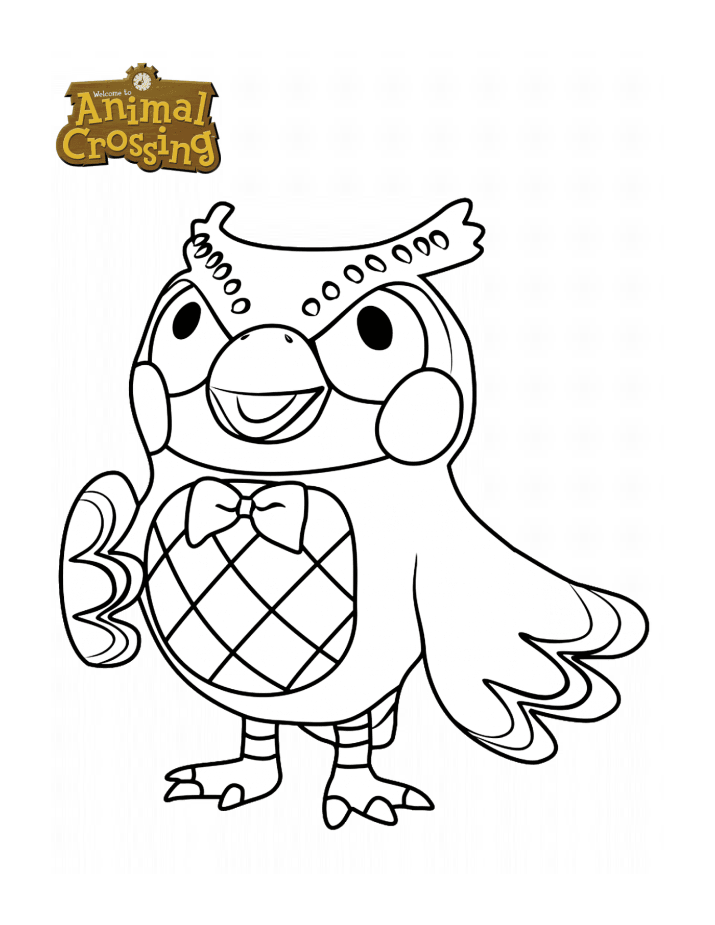 Blathers, owl with bow tie 