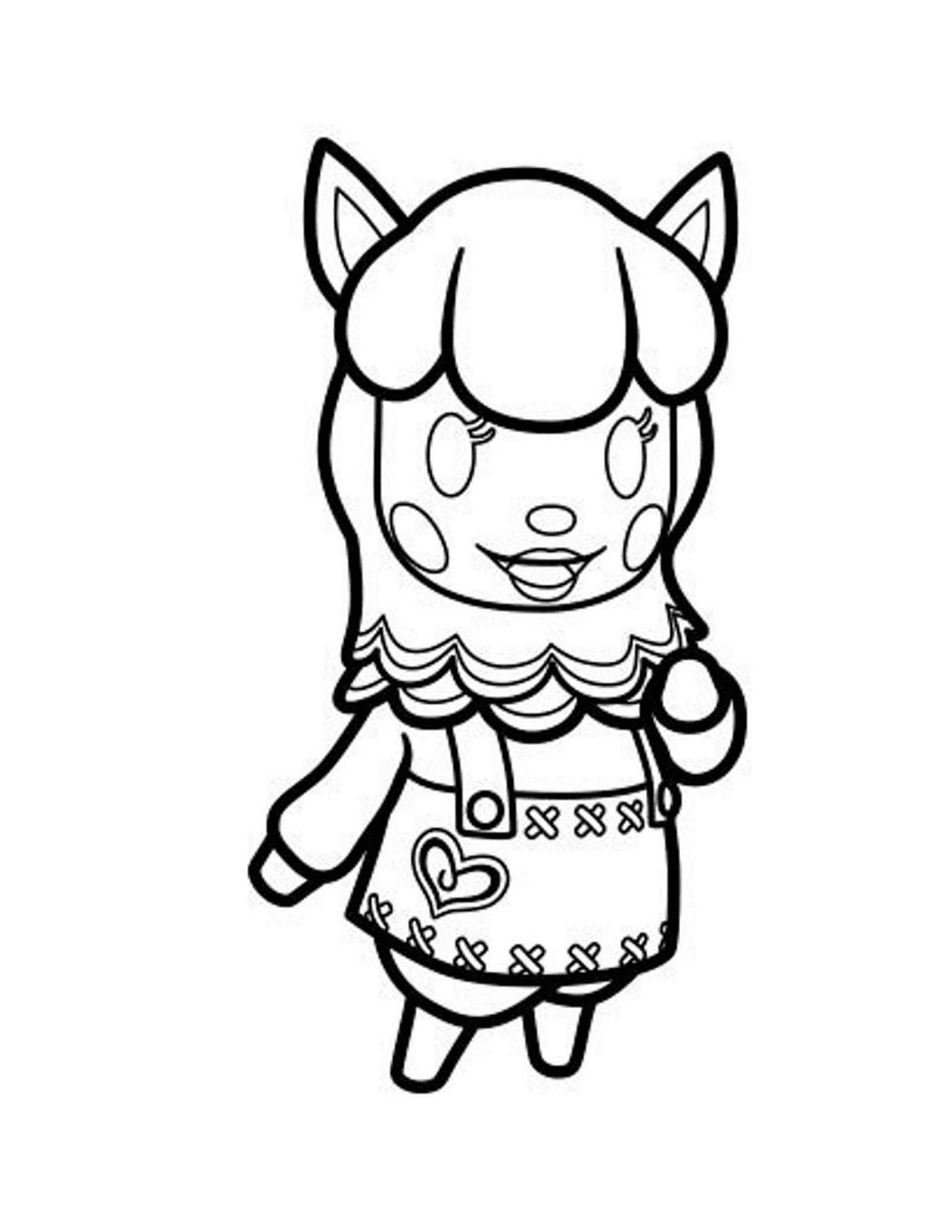  Animal Crossing 2, Mädchen im Kleid 