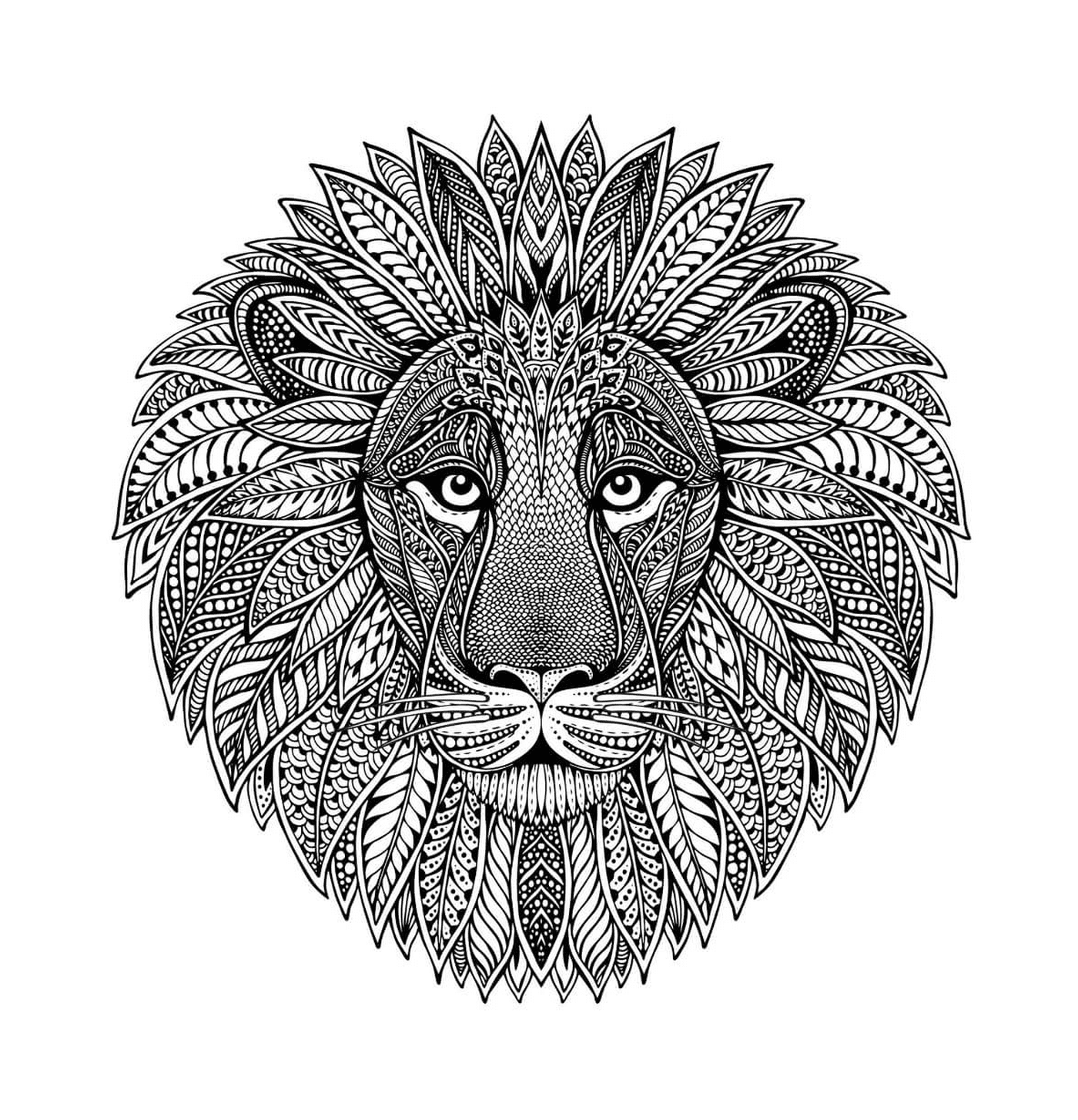  Cabeza de león 