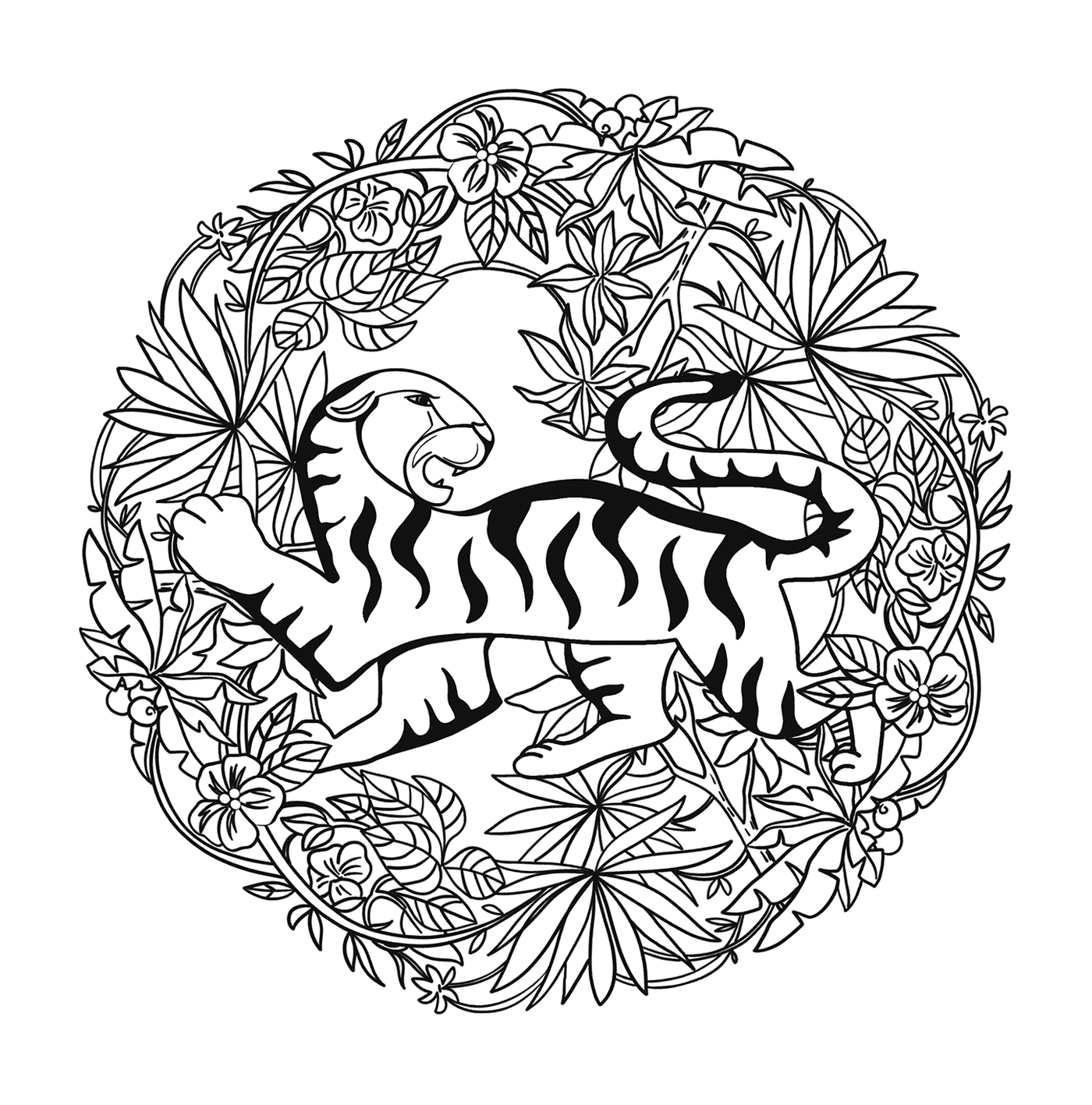 Tiger in einer Krone 