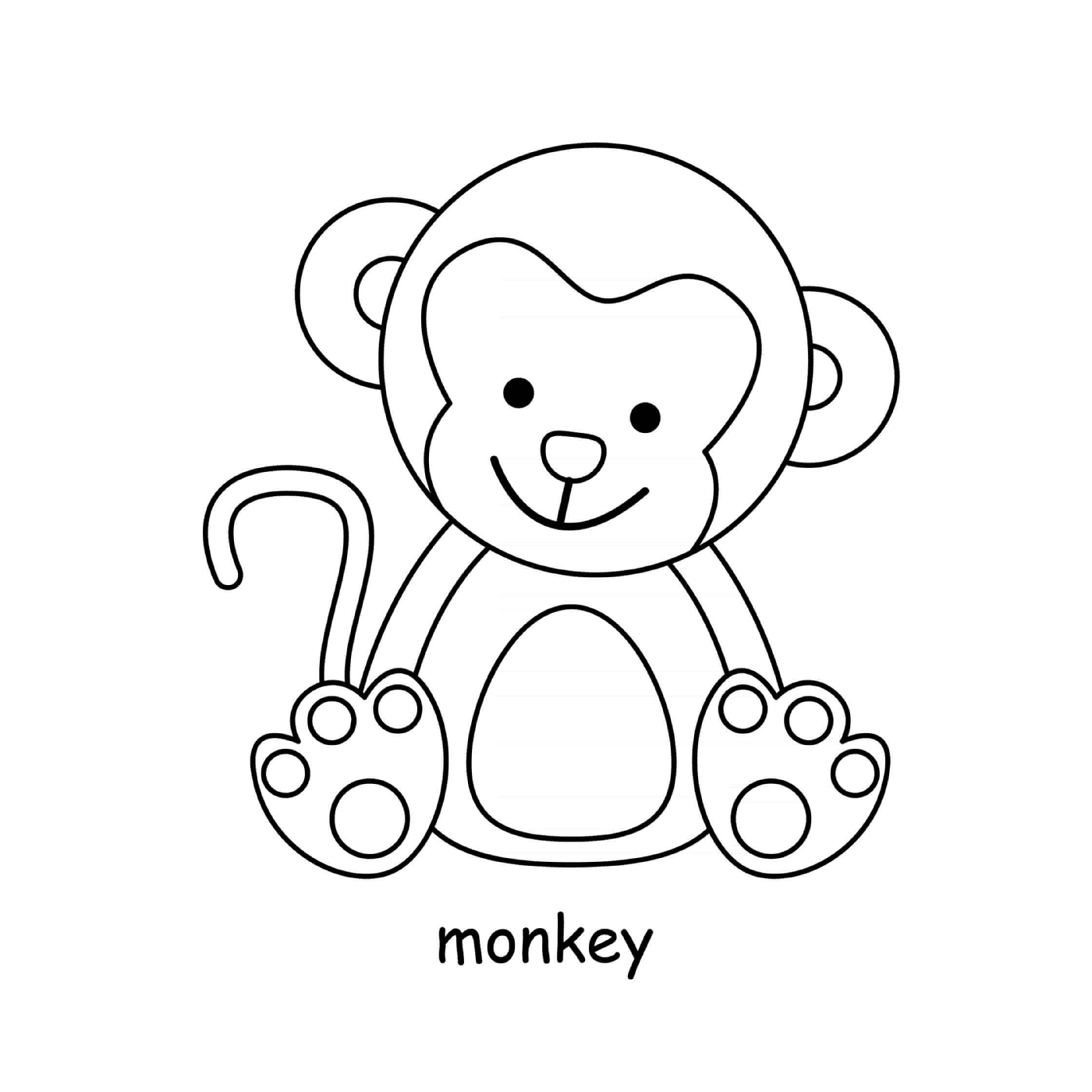  Adorable bebé mono 