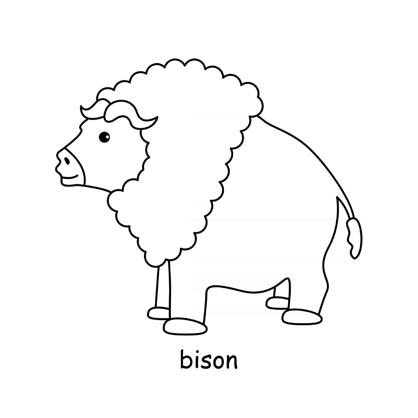  Bison with a lot of furs 