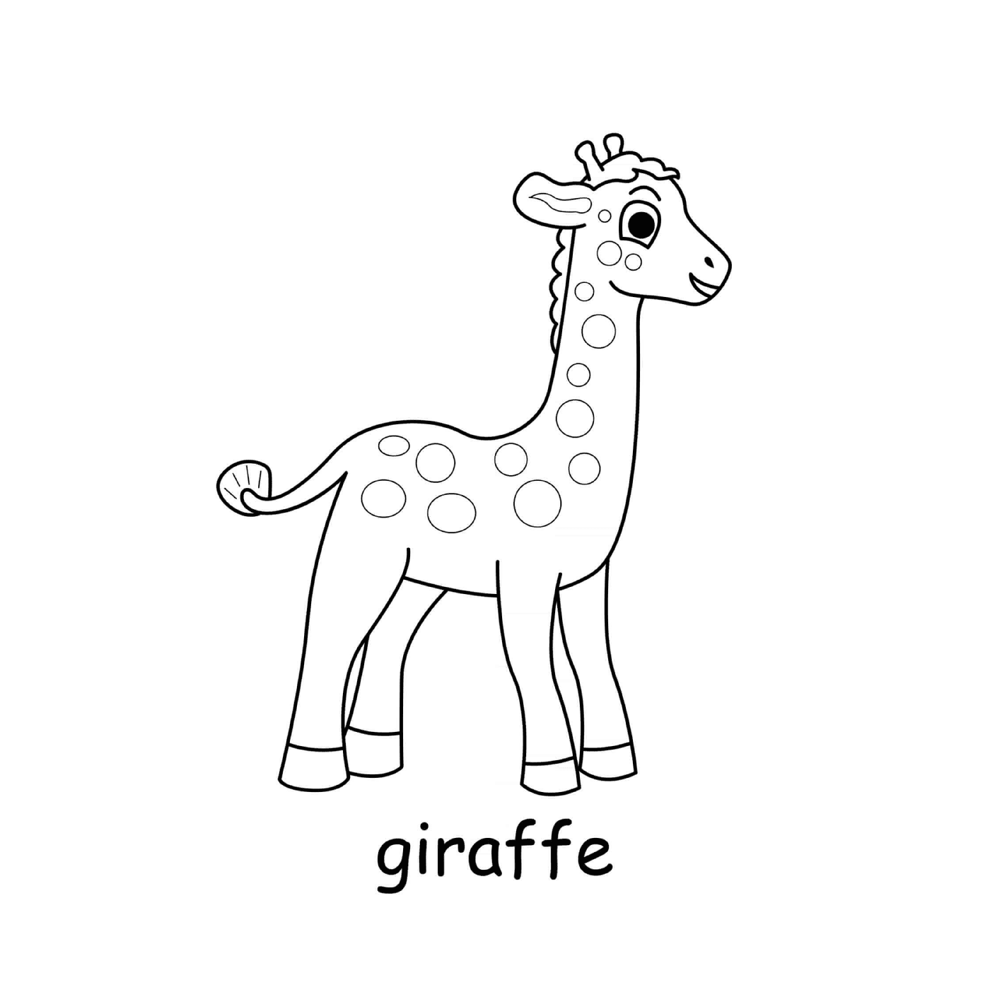  Girafe of the African savannah 