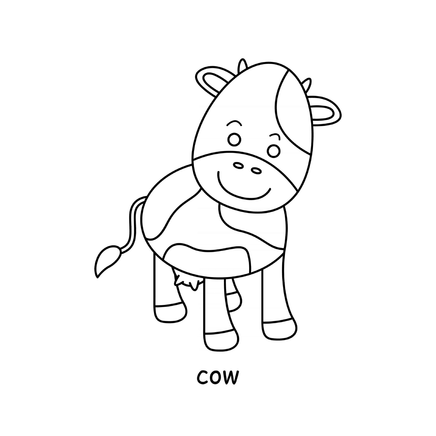  Cute cow animal from the farm 