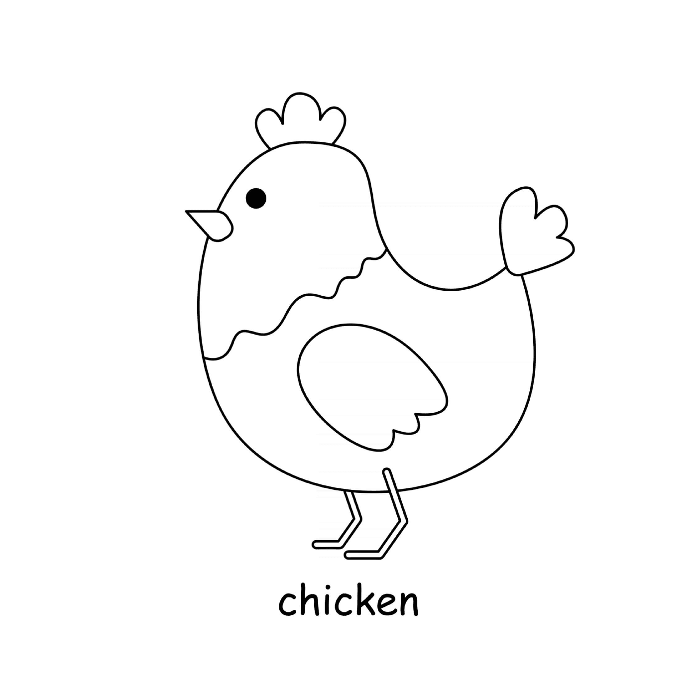  Животная цыпленок с фермы 