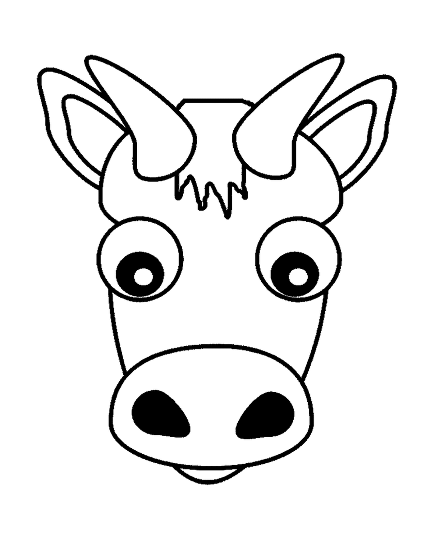  Un animal con un rostro dibujado 