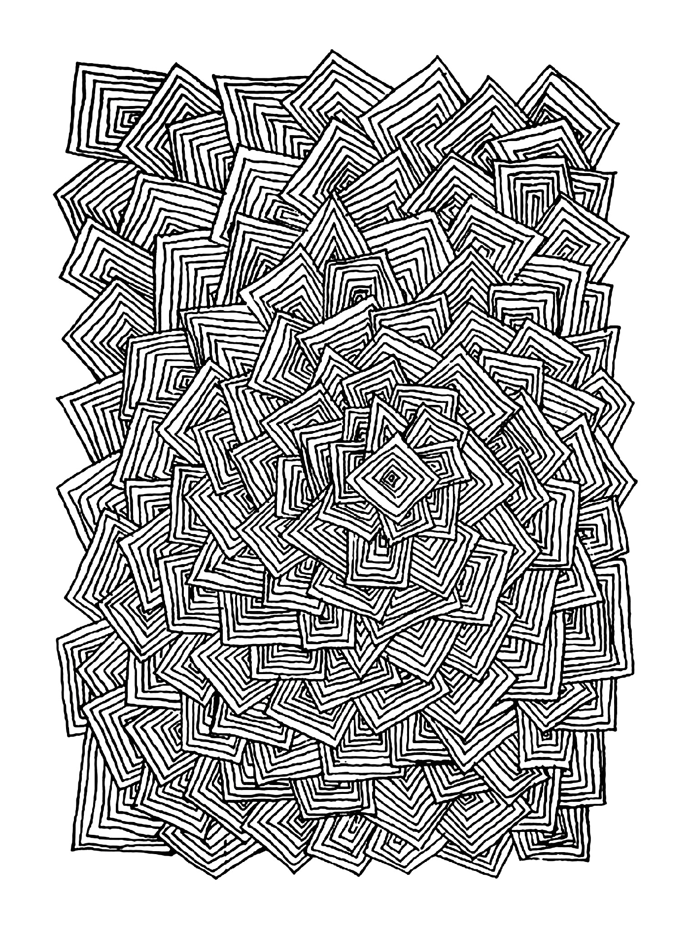  абстрактный рисунок из квадратов 
