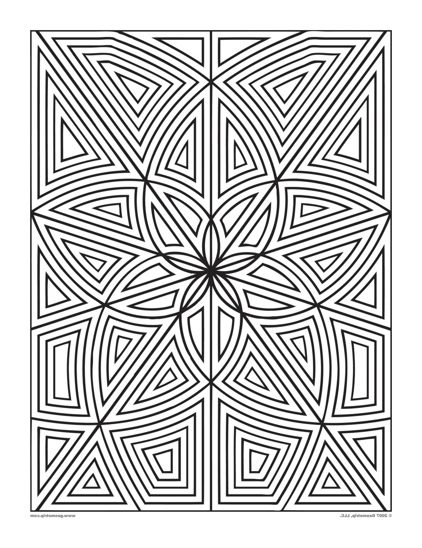  ein geometrisches Muster 