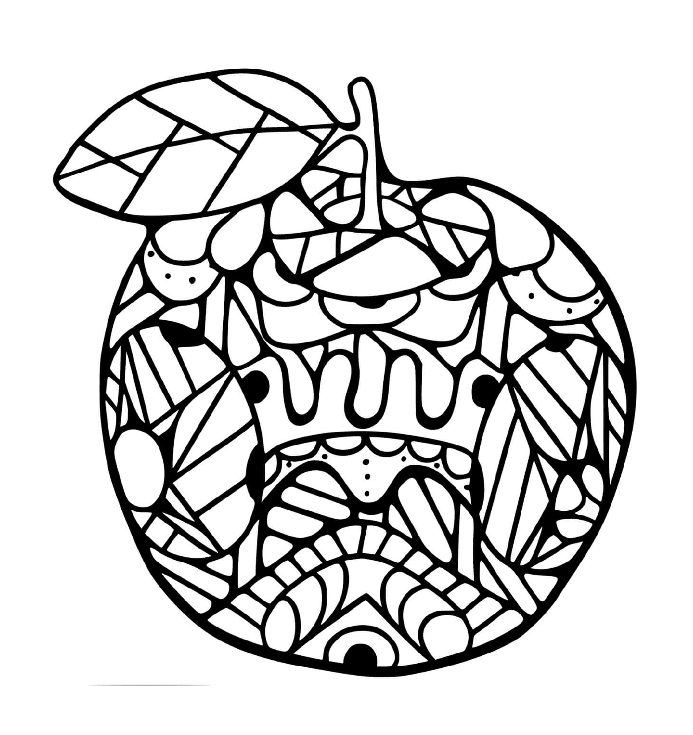  Mandala-Obst : Apfel 
