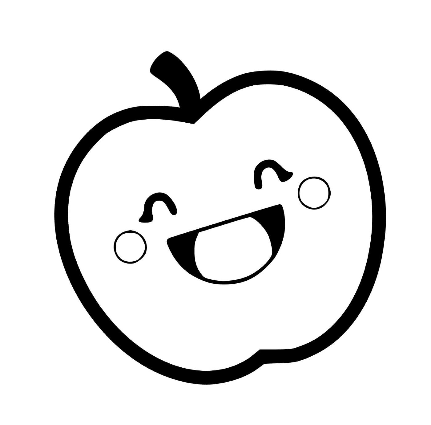  Süßer Kawaii-Apfel 