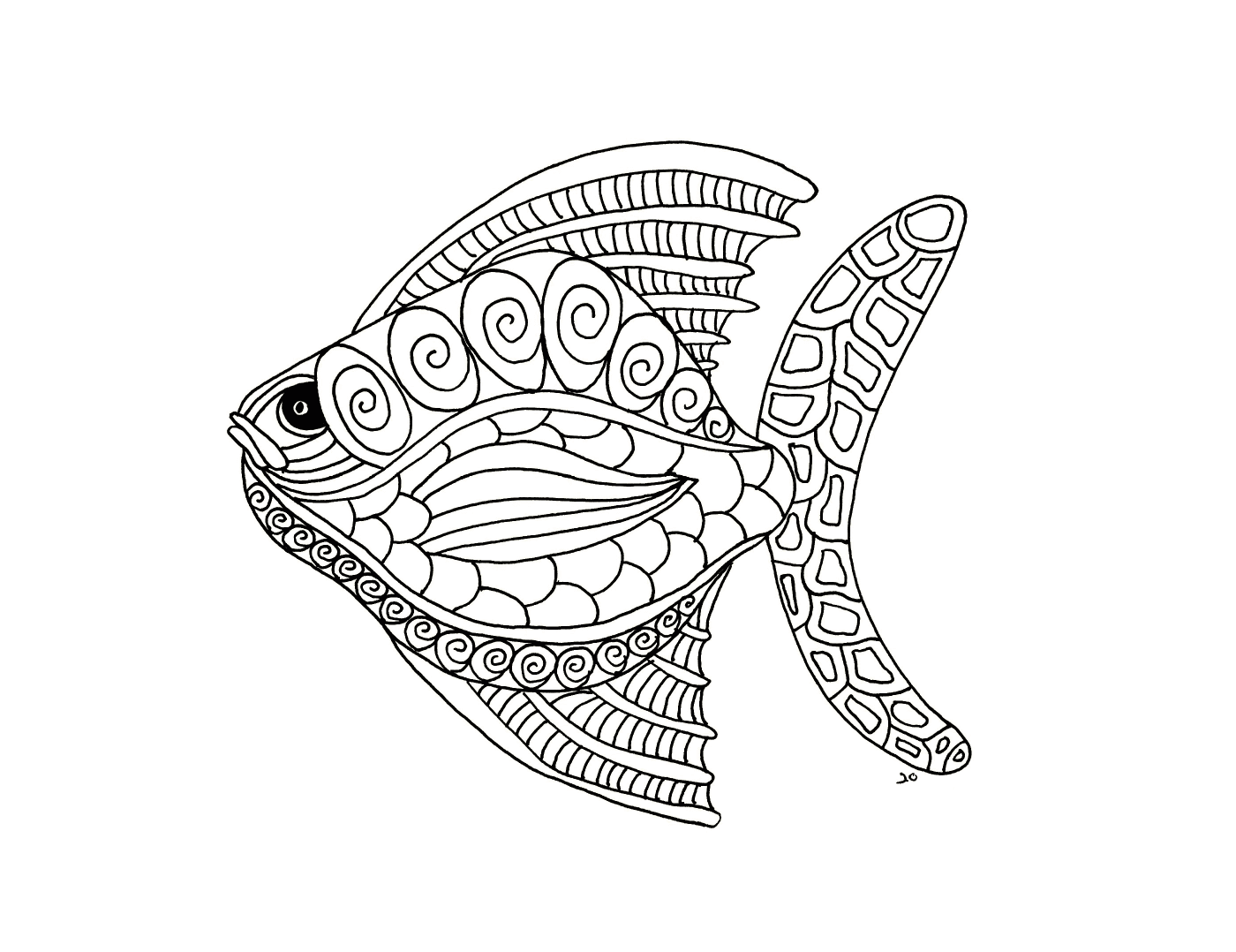  Aprile pesce mandala zen 