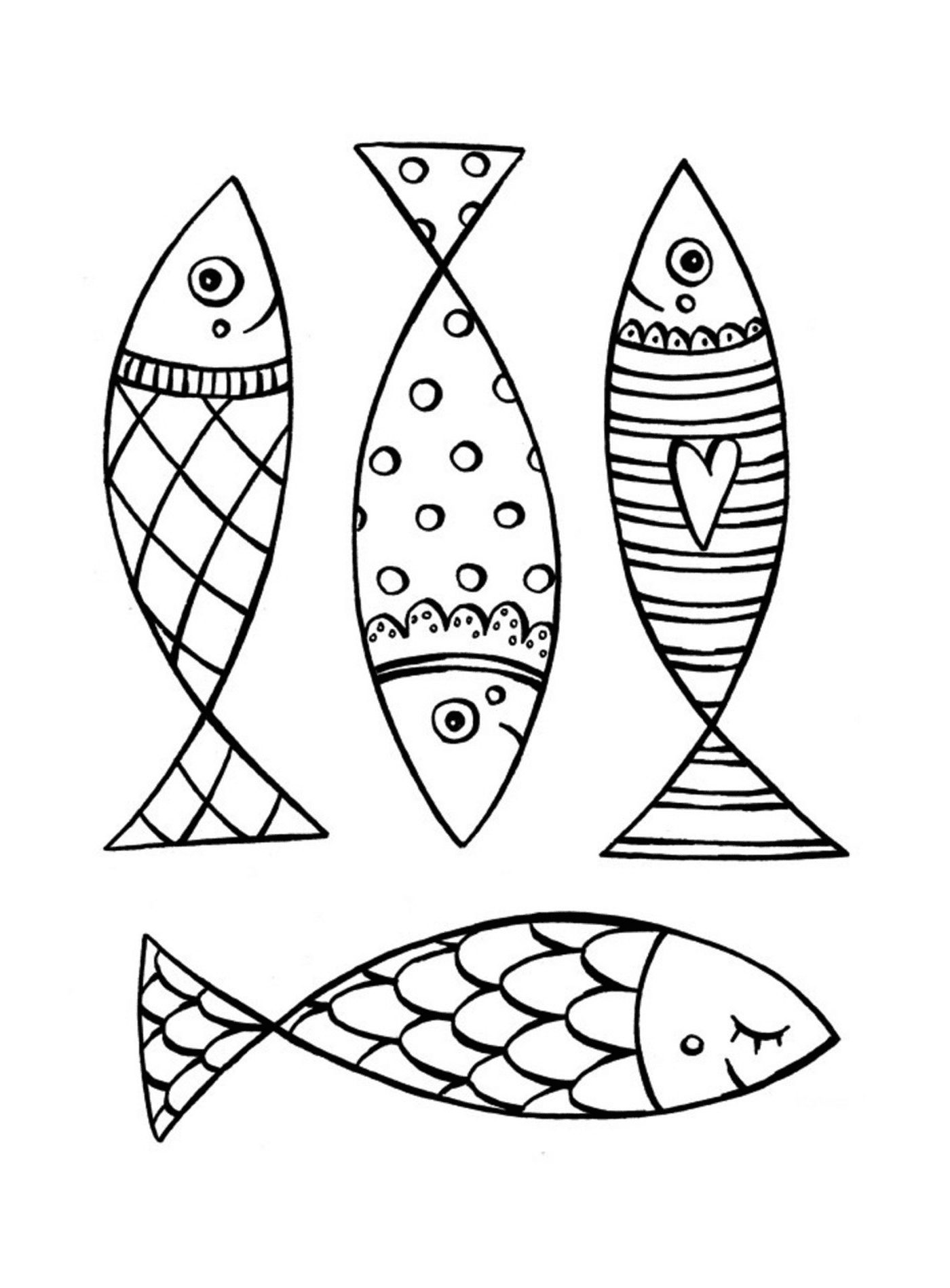  Großer April Fisch mit einzigartigen Mustern 