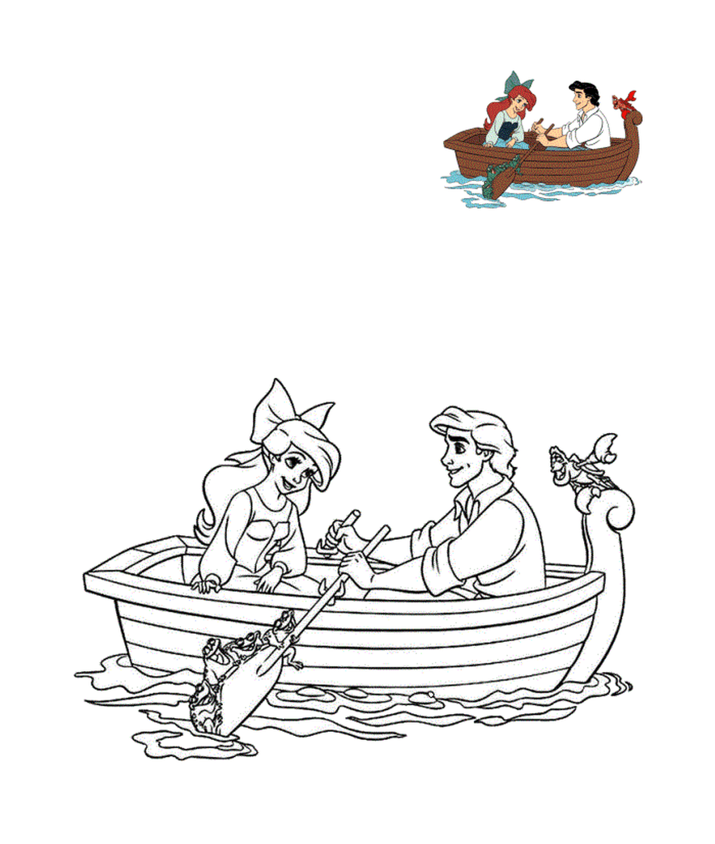  Ein Paar auf einem Boot, Eric und Ariel 