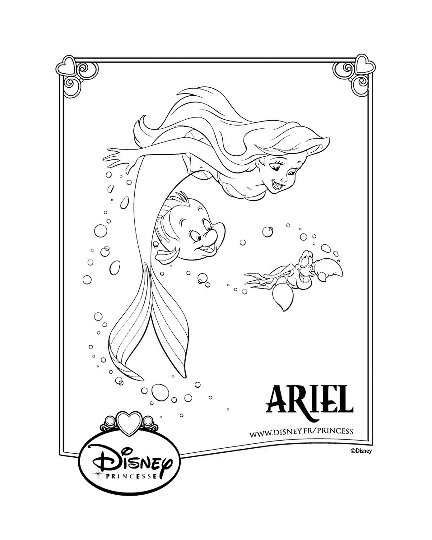  Ариэль, маленькая русалка Дисней, принцесса 