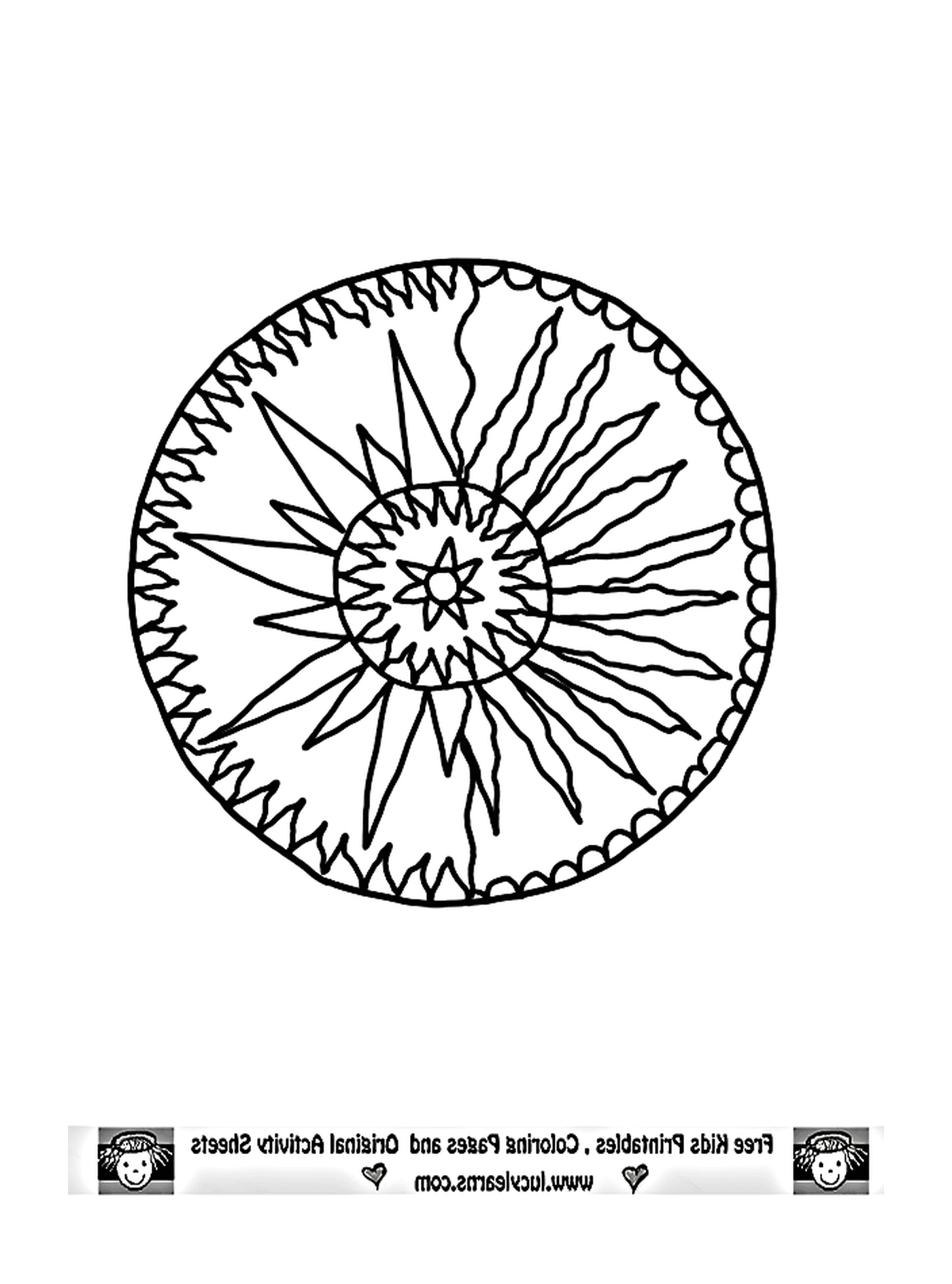  un disegno astratto con cuori e spirali 