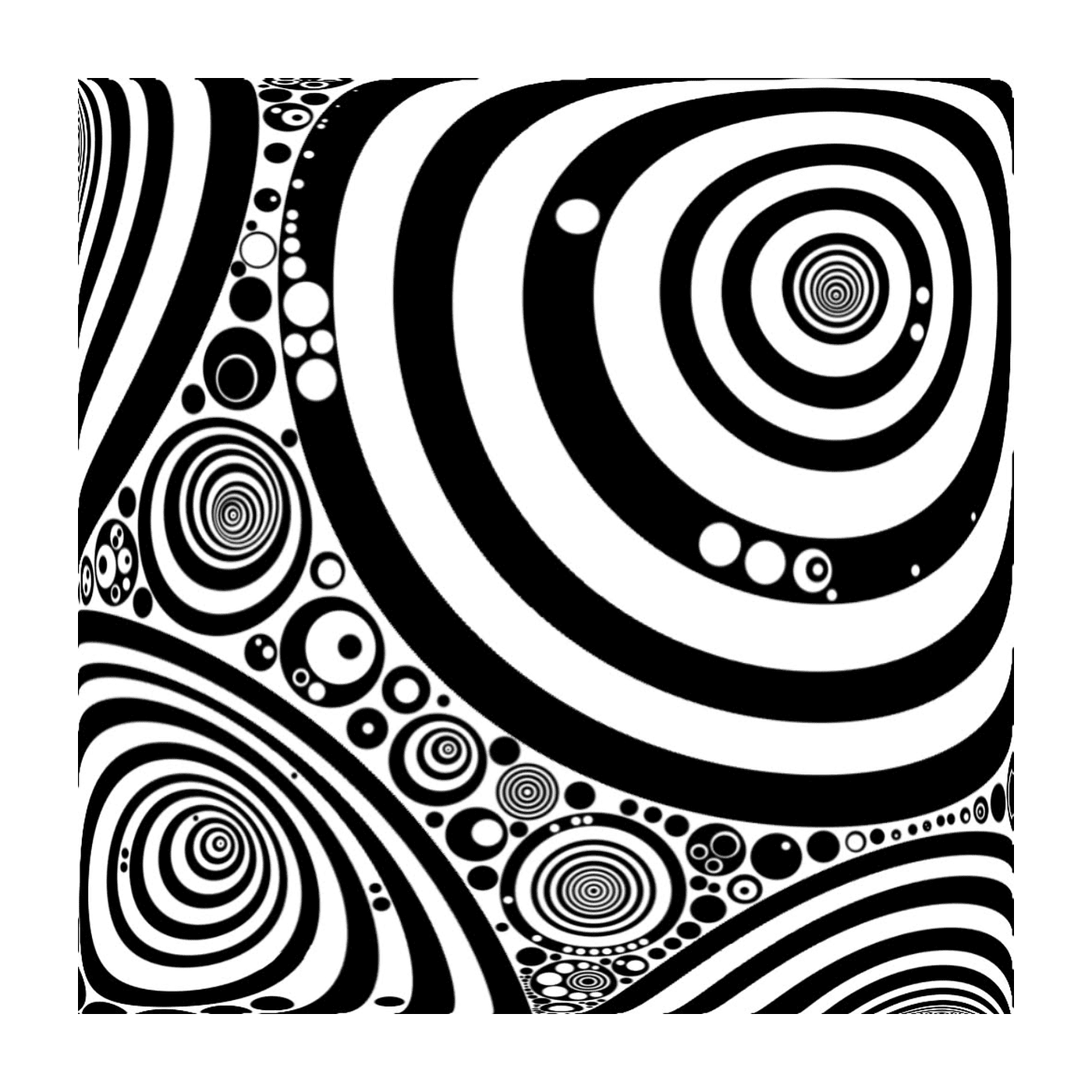  a spiral pattern 