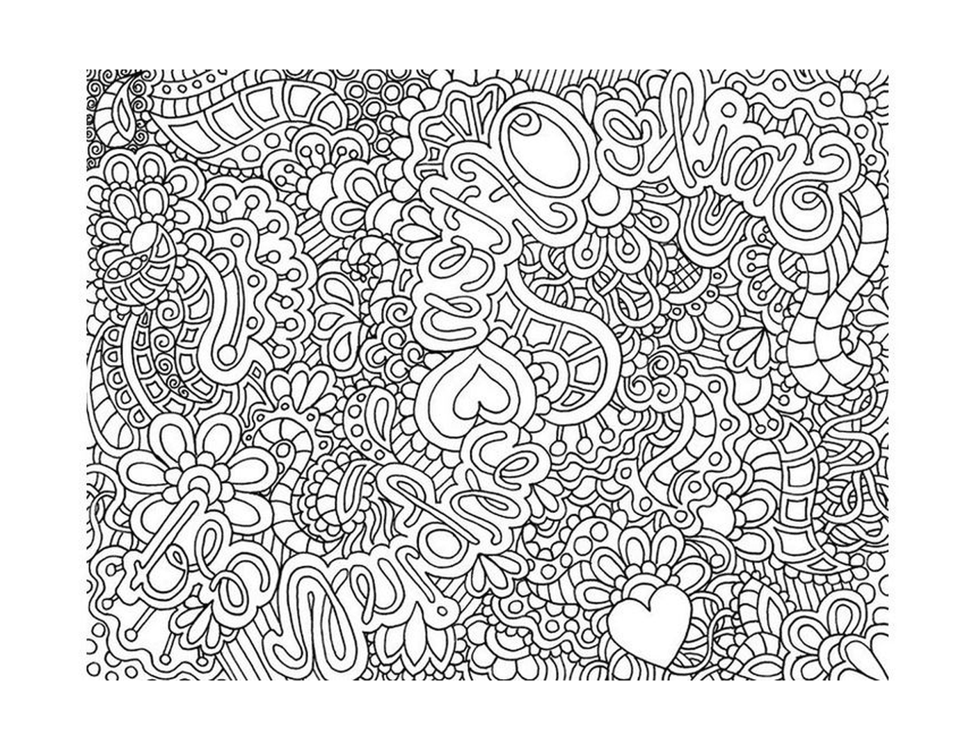  an abstract drawing for adults 