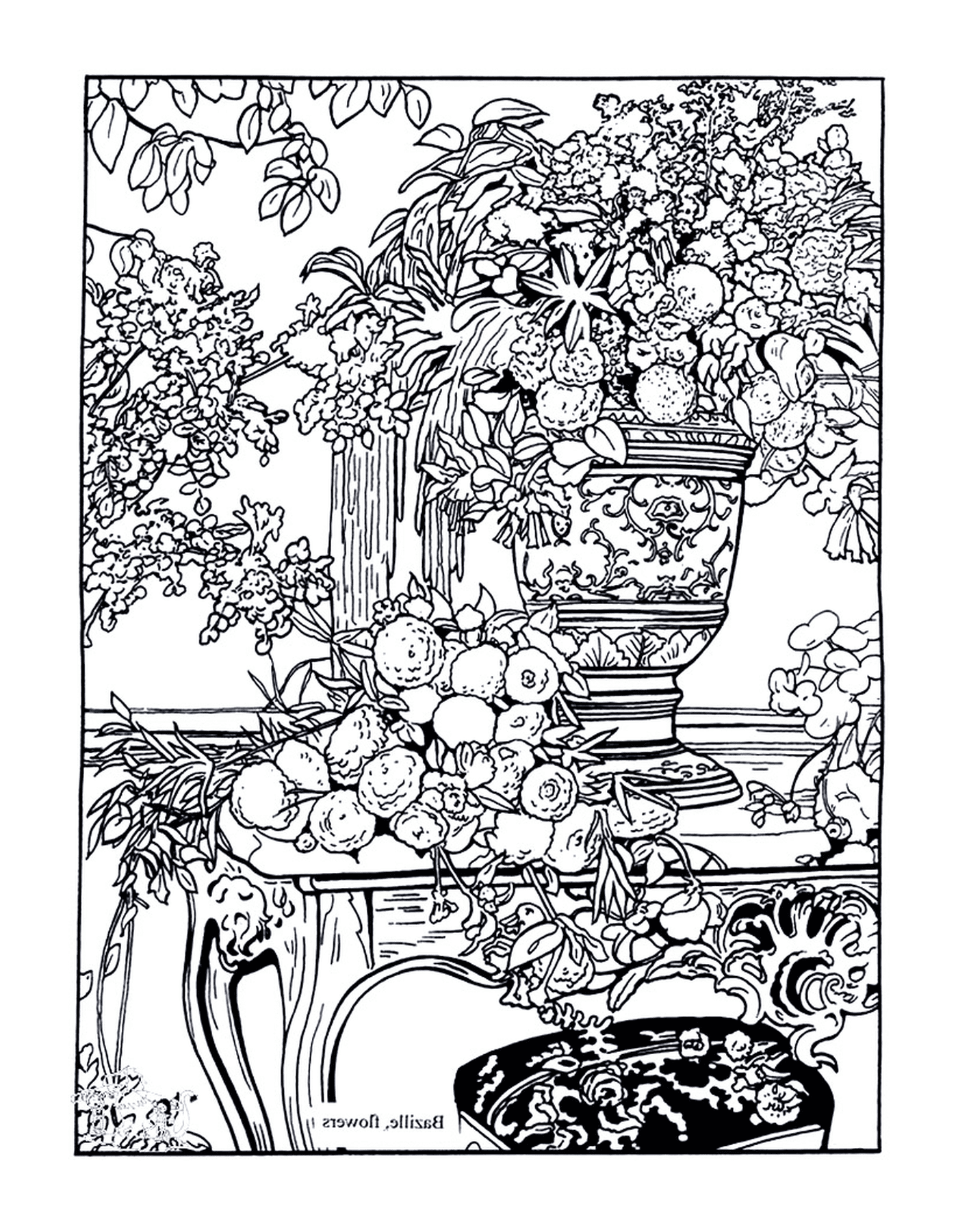  A vase of flowers 