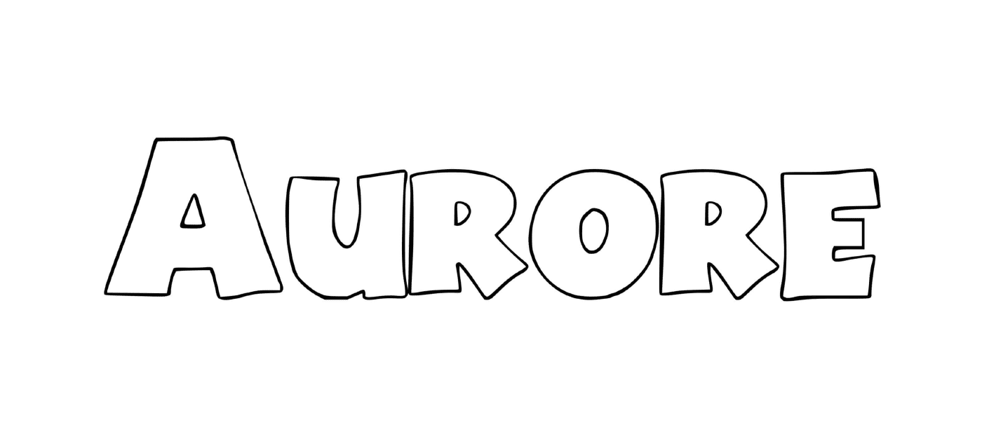 An image of the word aurore