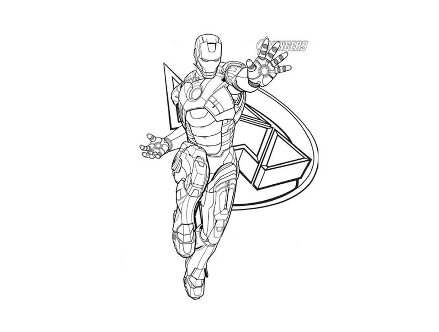  An image of Iron Man to print 