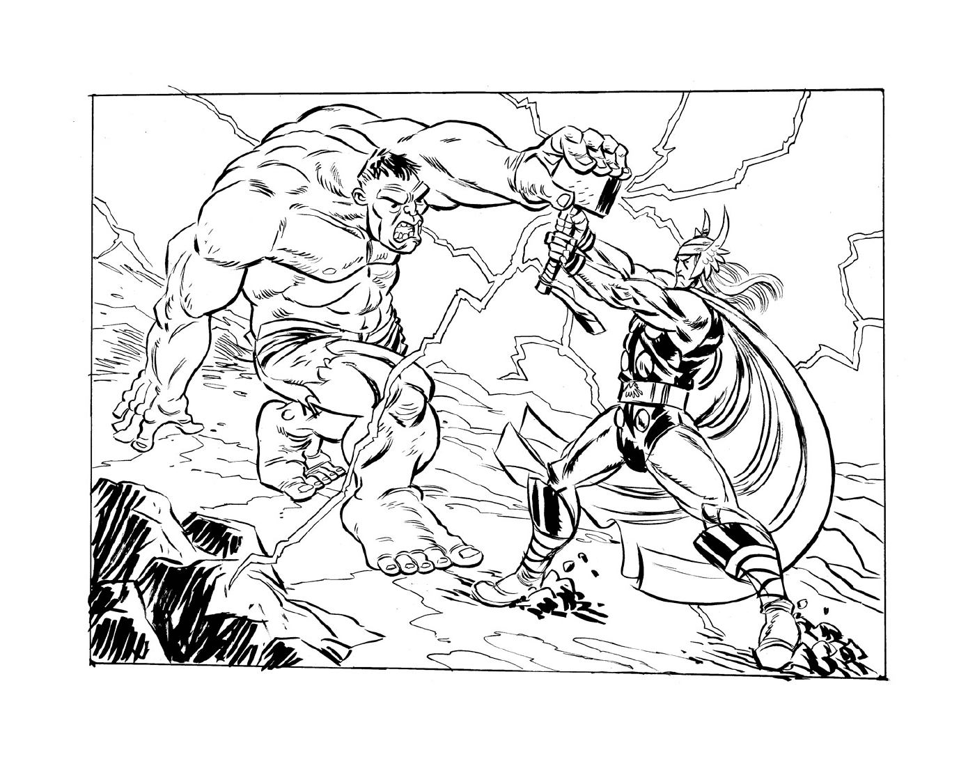  Thor und Hulk 