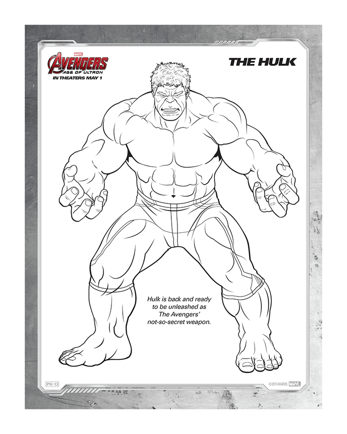  Image of an adult, Hulk 