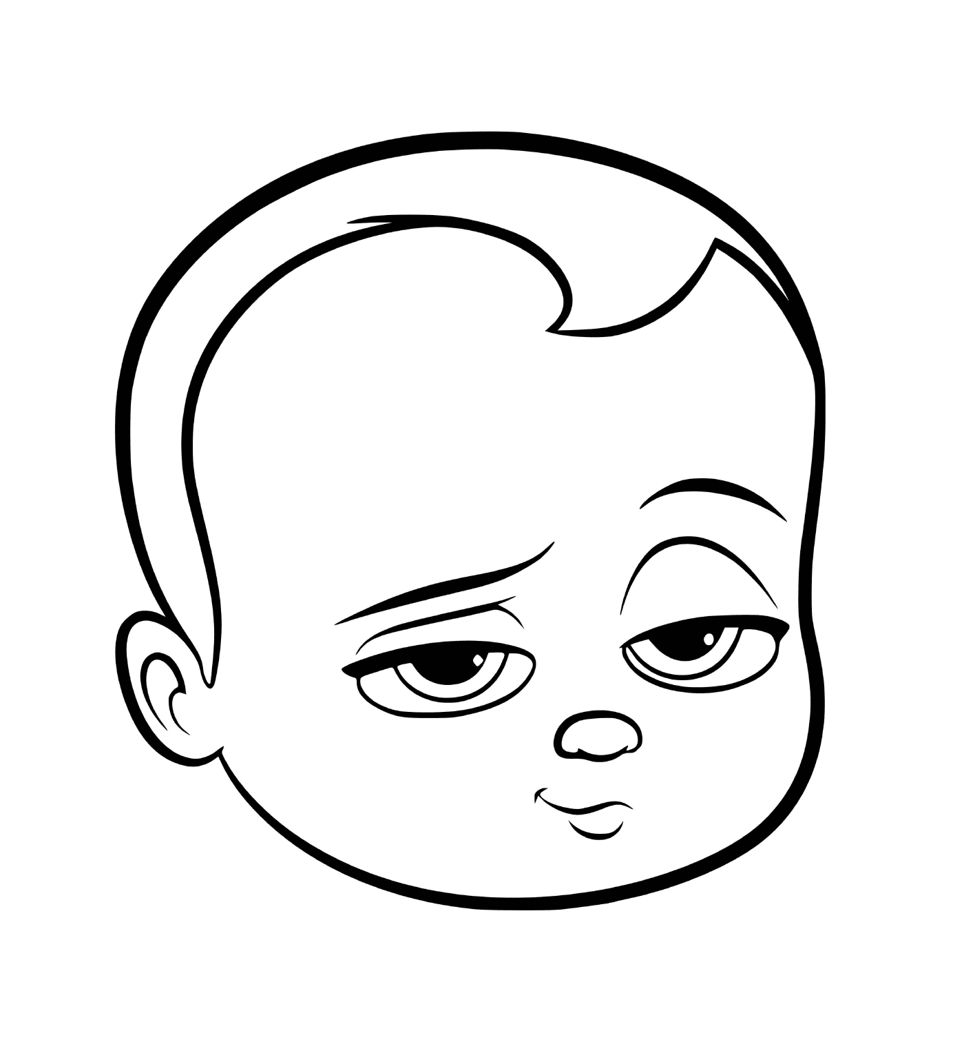  Das Gesicht eines Babys 