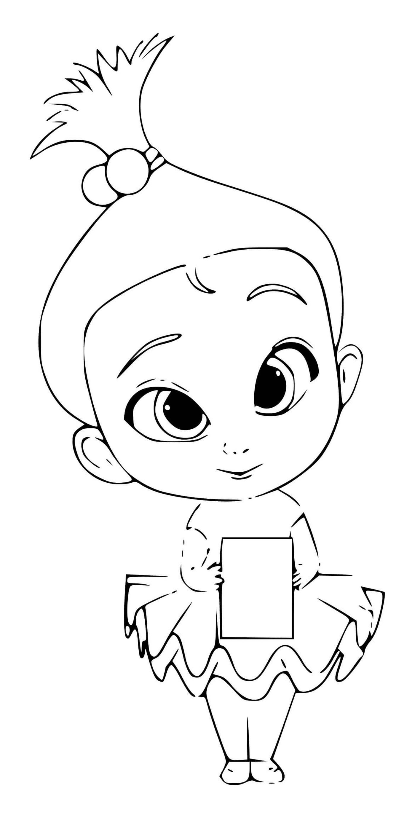  Ein Junge, der ein Buch hält 
