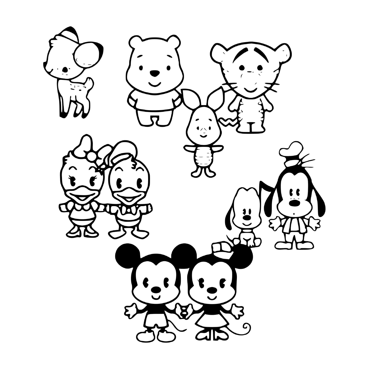  Personajes de dibujos animados de Disney 
