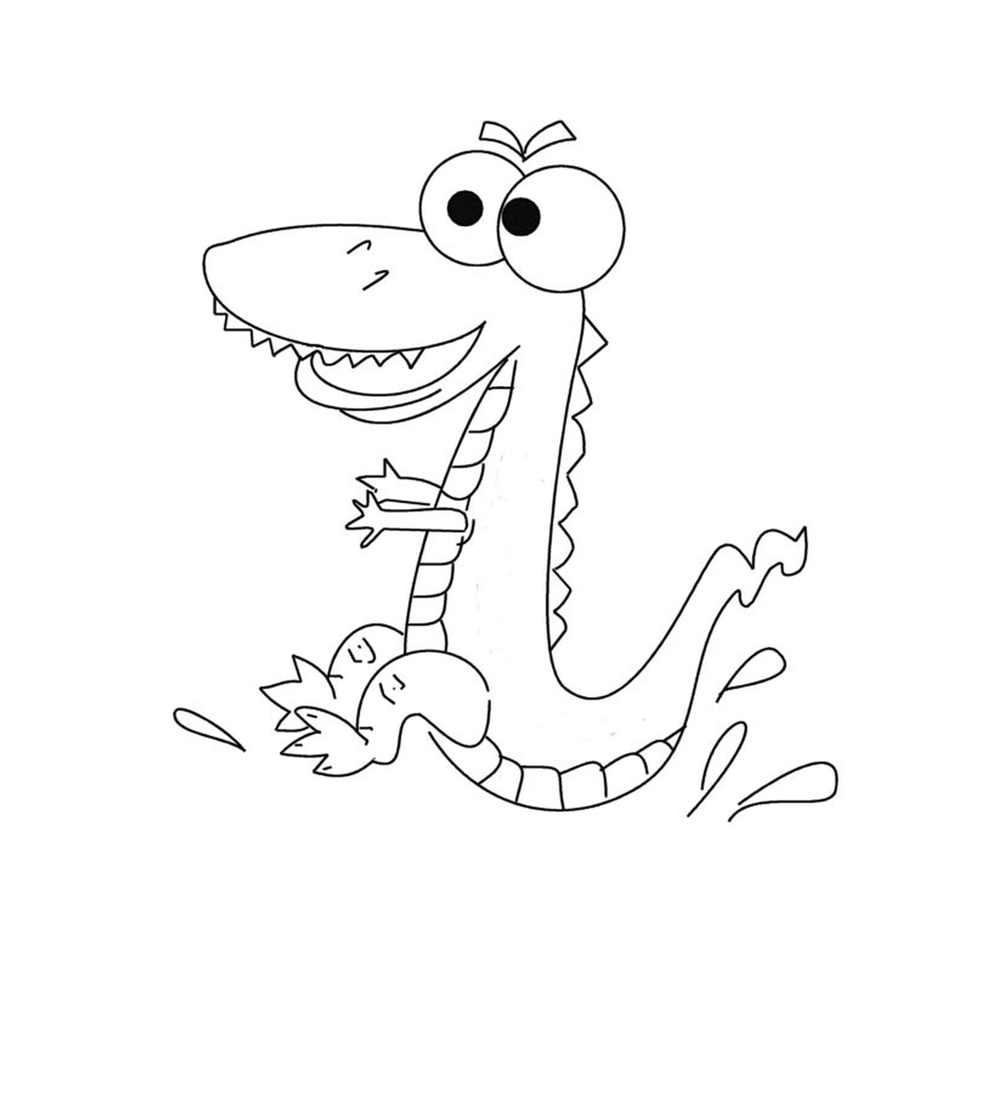  Ein Krokodil 