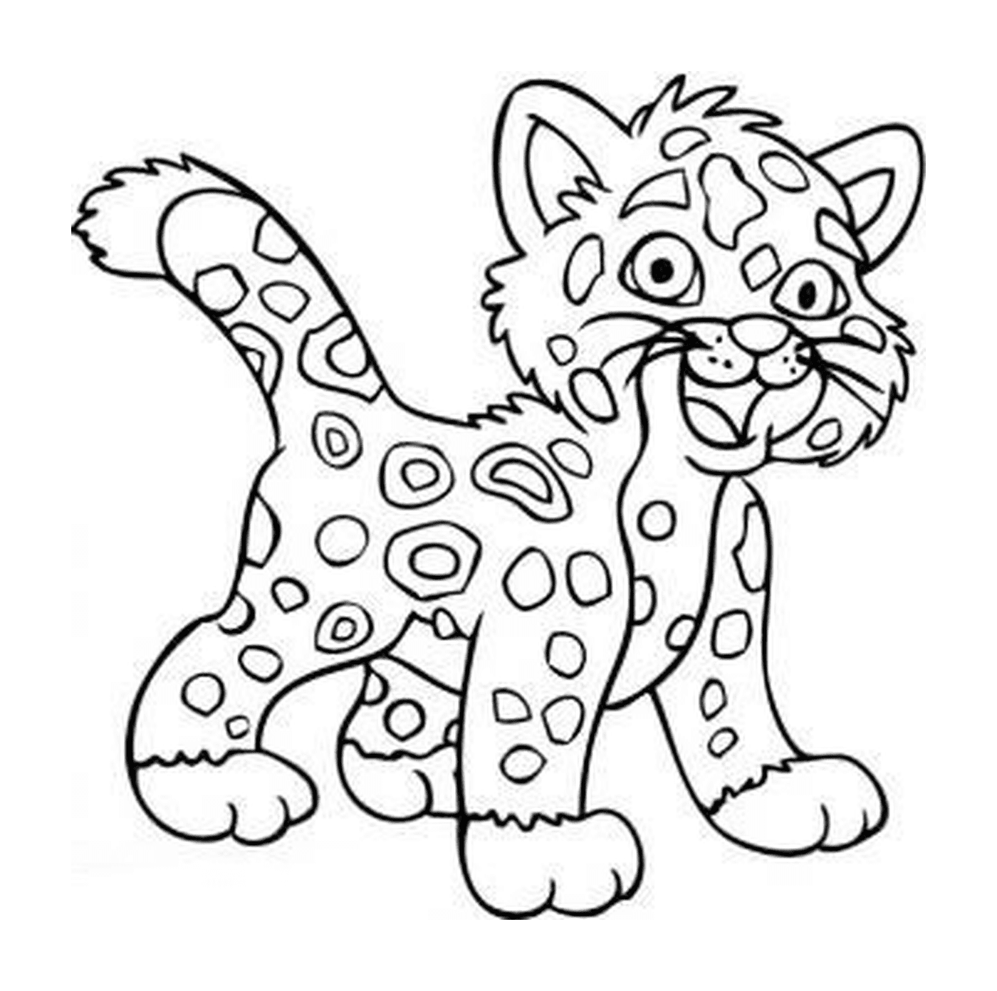  Un bambino leopardo 
